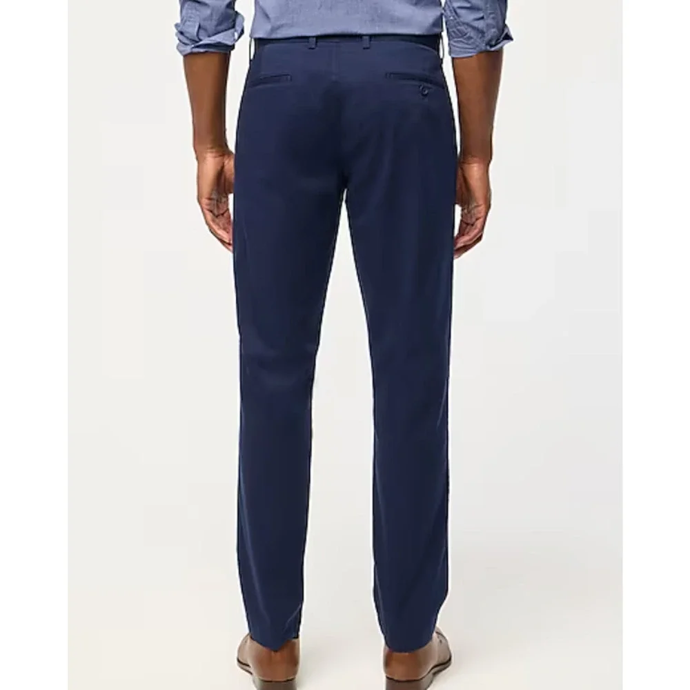 J Crew Mens Straight Flex Chinos 32 x 34 Navy Blue NWT Pants Men's H3186 J.Crew